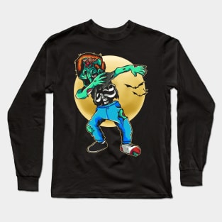 Zombie Dab Trapper Kid Long Sleeve T-Shirt